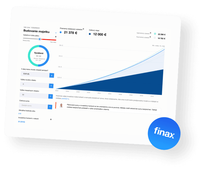 Screenshot platformy Finax